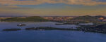 海上岛屿黄昏美景