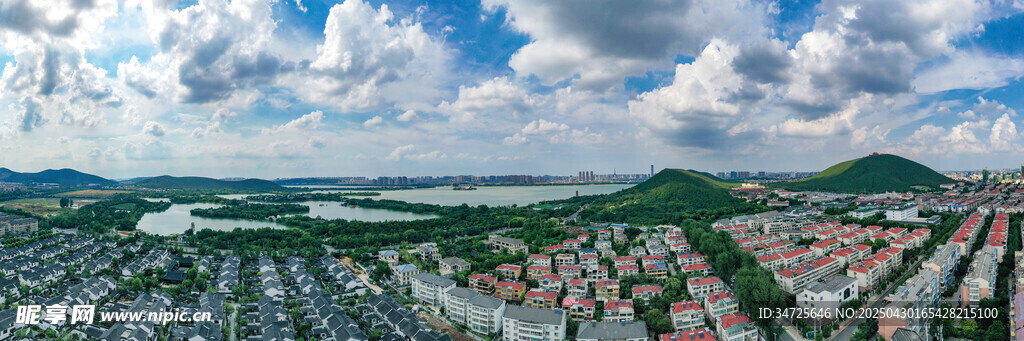 城市全景风光俯瞰图