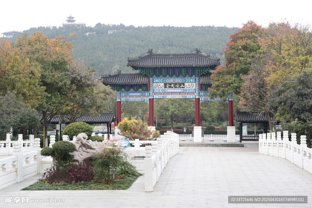 中式牌坊景观