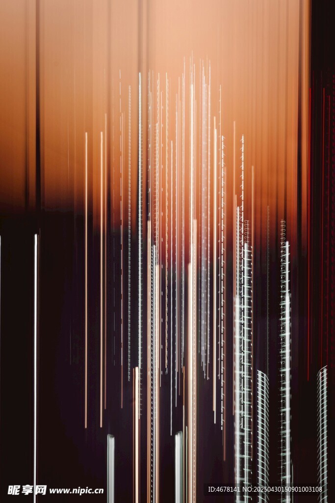 抽象渐变线条艺术画面