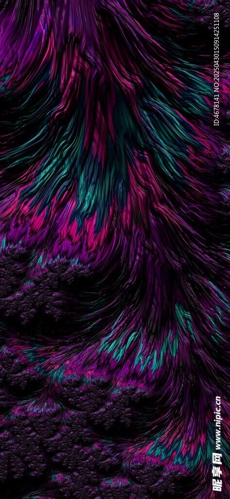 绚丽多彩毛绒纹理图案