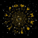 神秘十二星座星盘图案