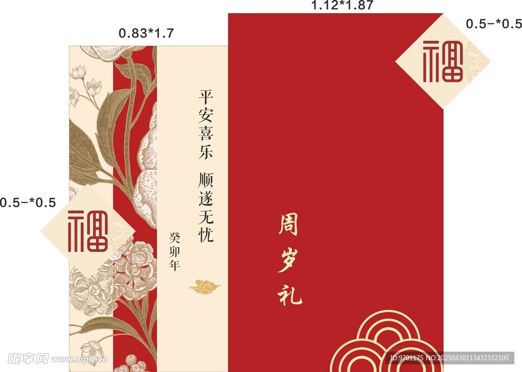 周岁宴展板