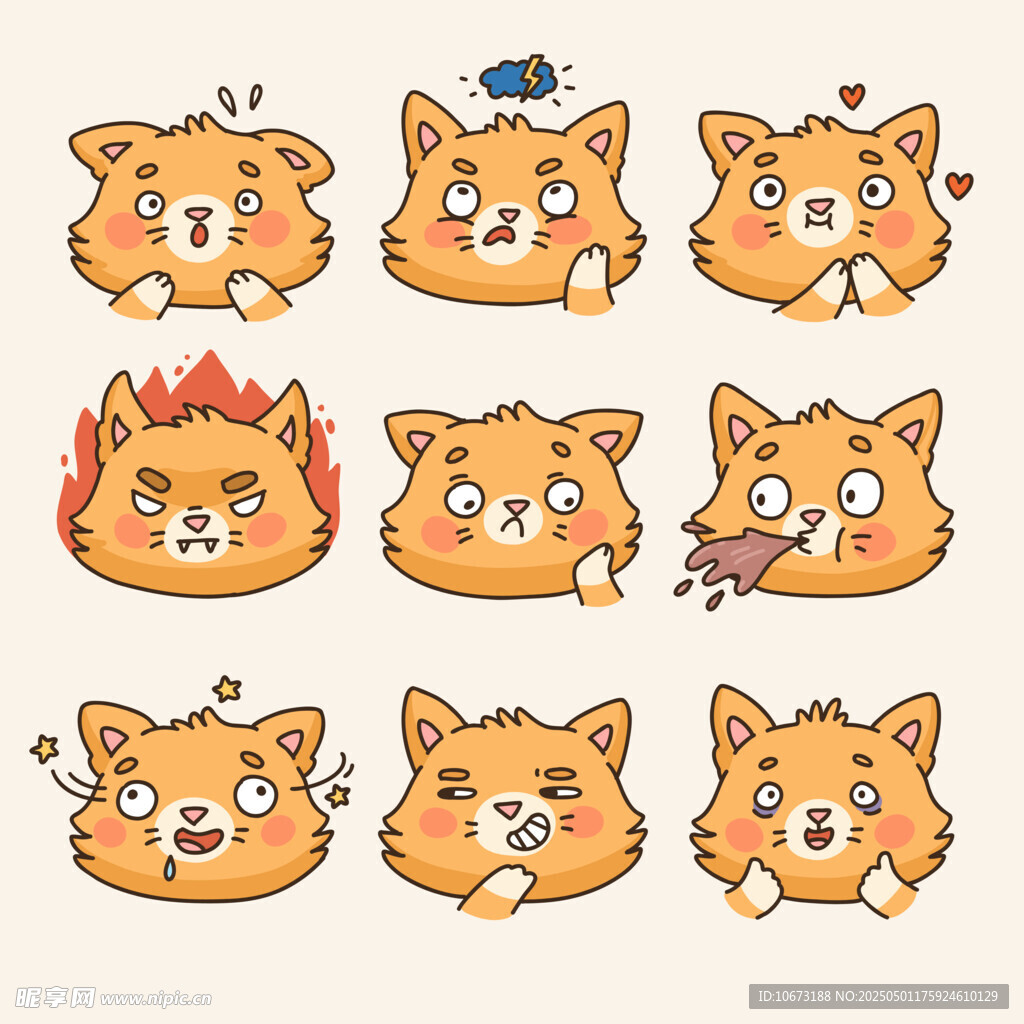 小猫可爱表情包