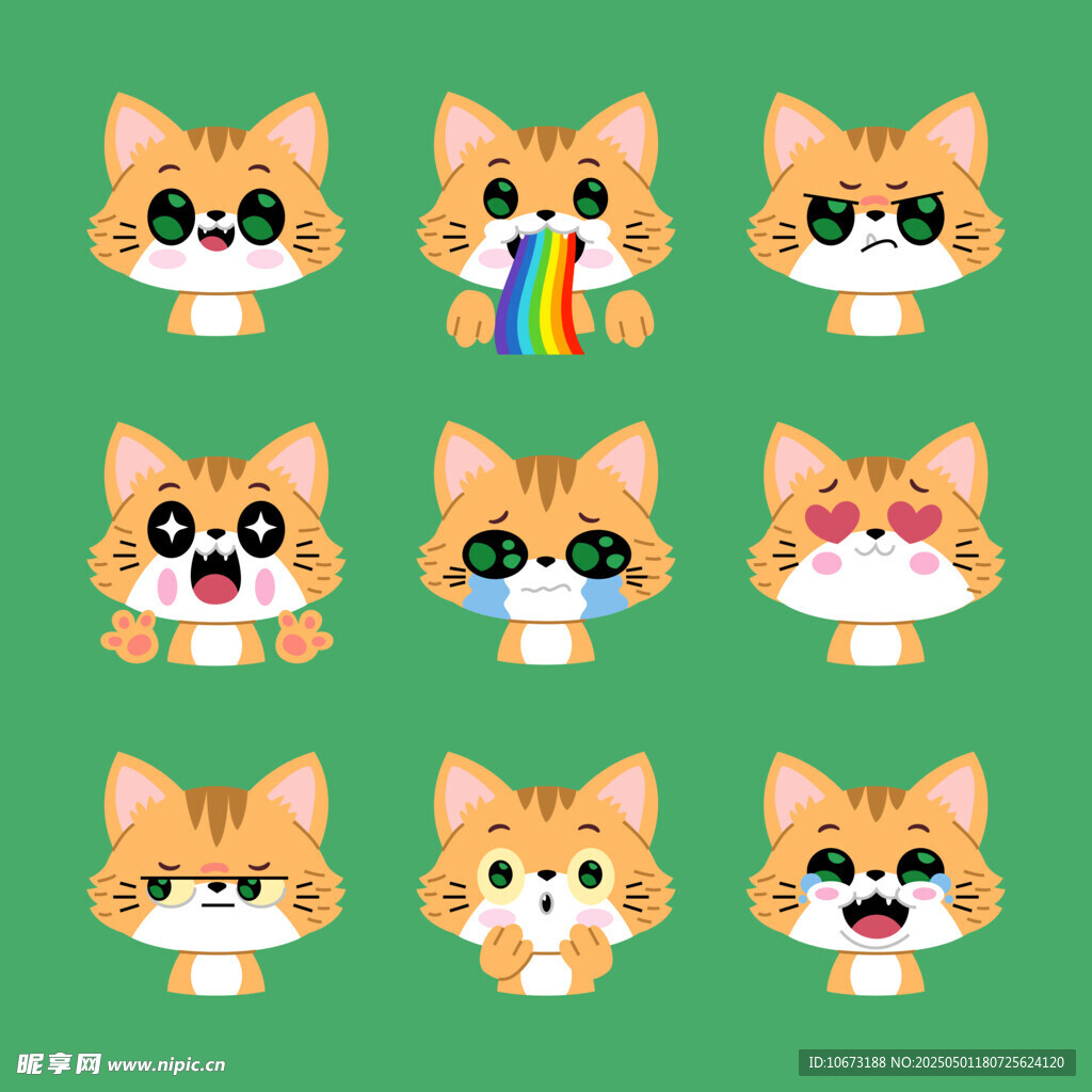 猫咪卡通表情包