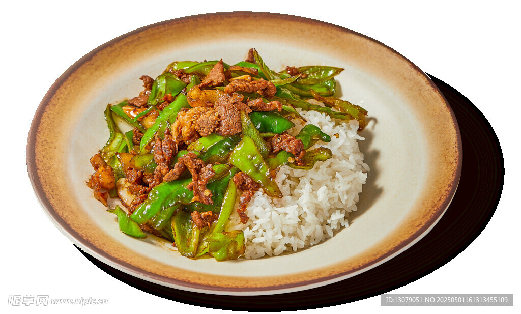 尖椒小炒肉盖饭