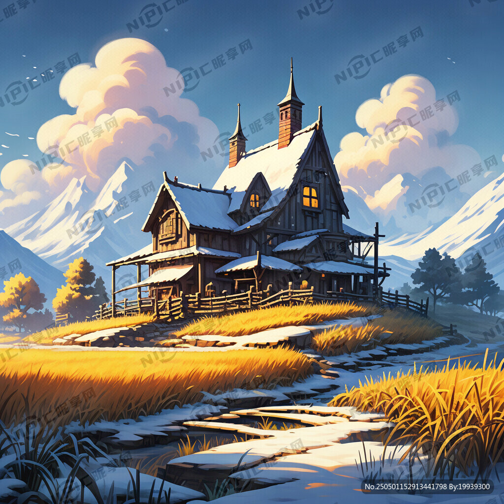 我是一名插画师 乡村的房子