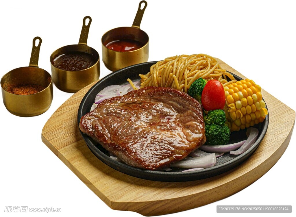 美味牛排套餐诱人呈现