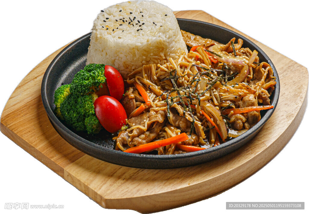 韩式风味肉丝拌饭套餐