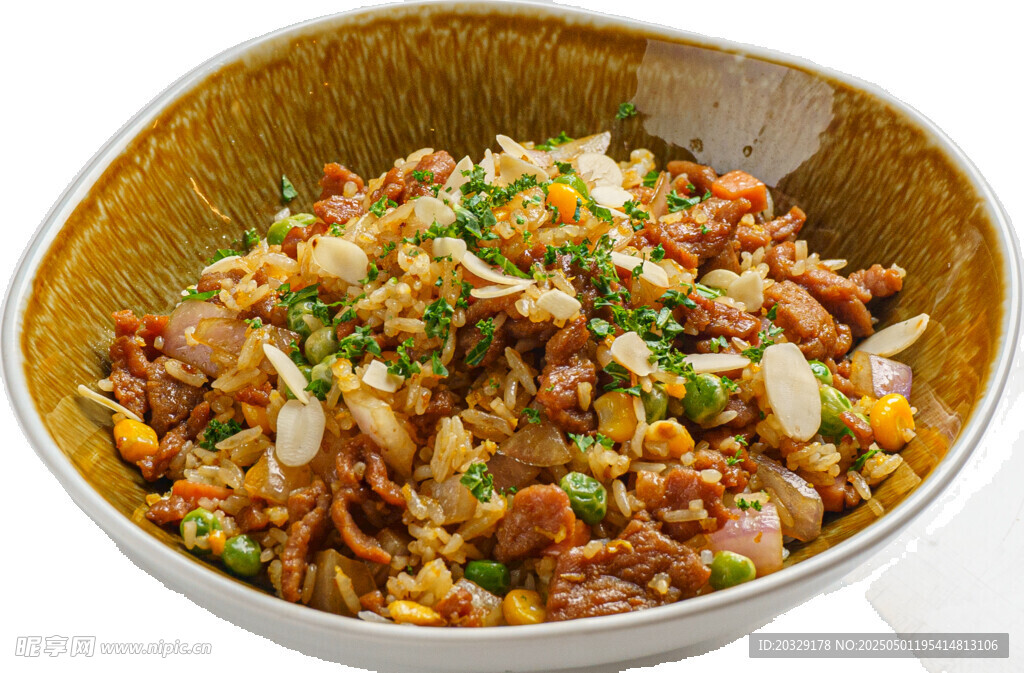 美味杂蔬炒肉丁和牛拌饭