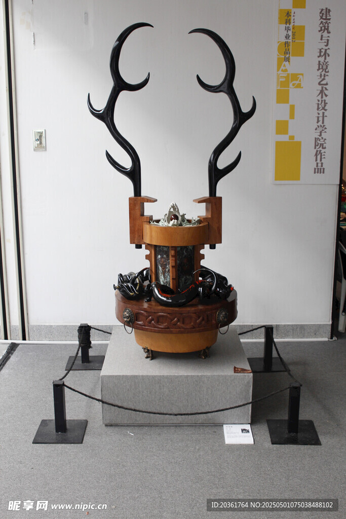 独特鹿角造型艺术摆件