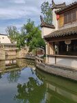 江南水乡古建筑临水景致