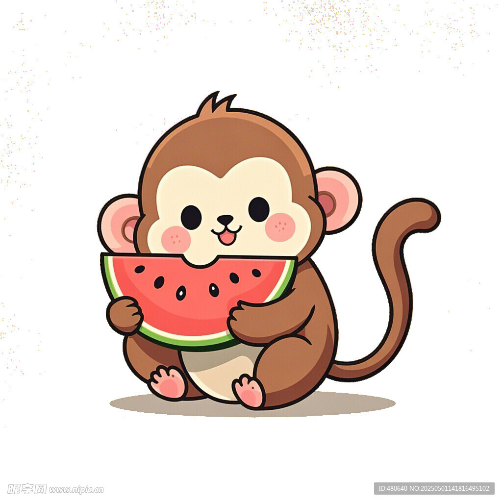 卡通猴子简笔画