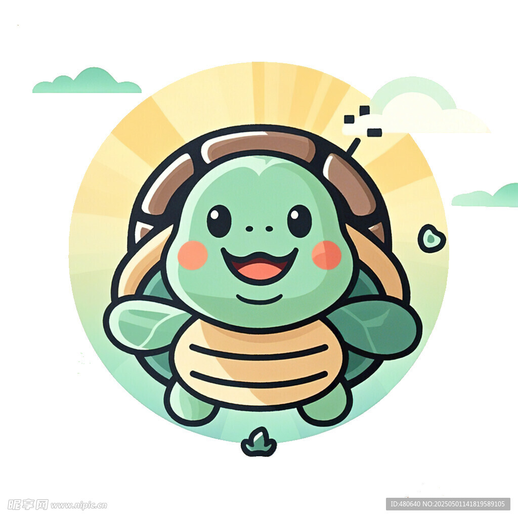 乌龟卡通简笔画