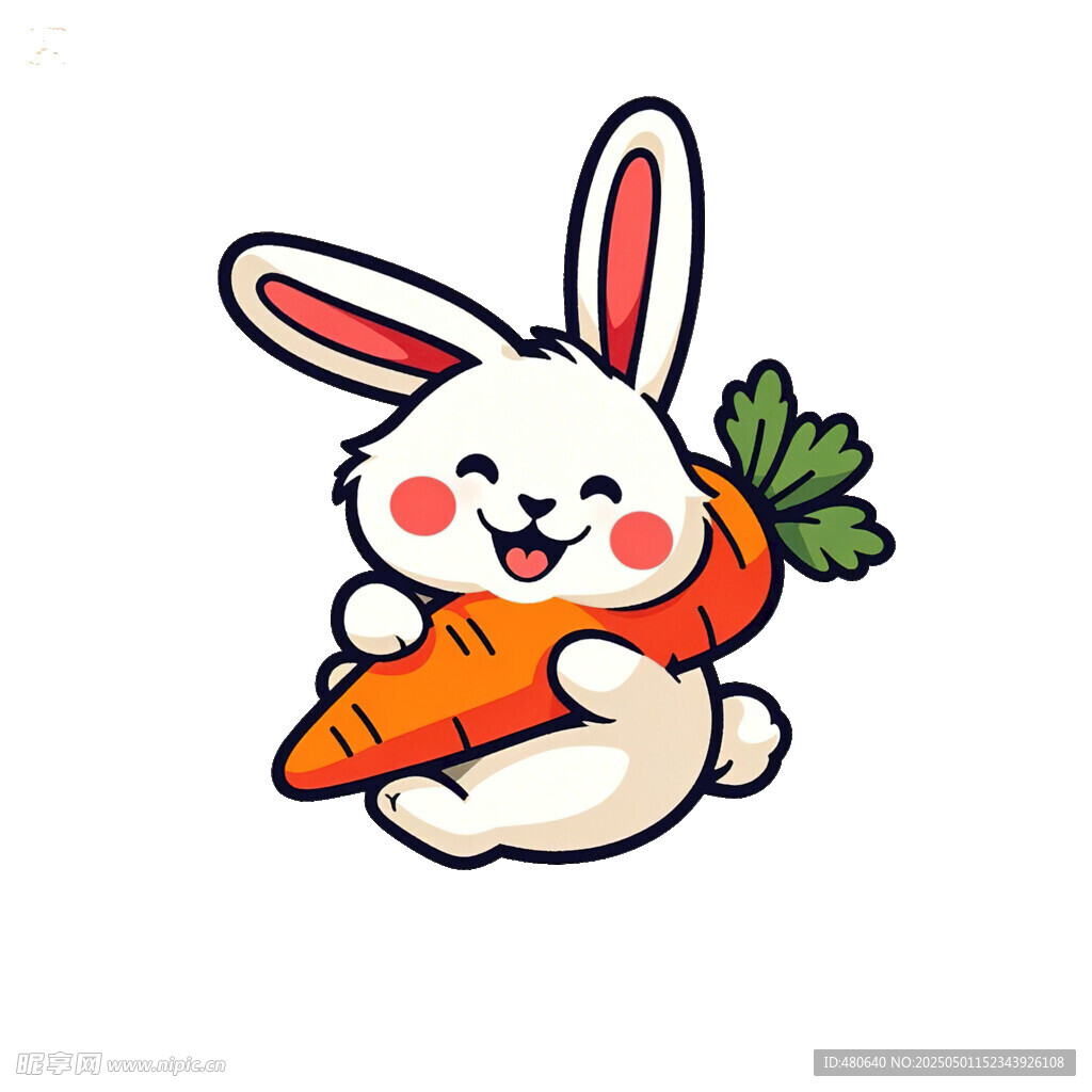卡通兔子插画
