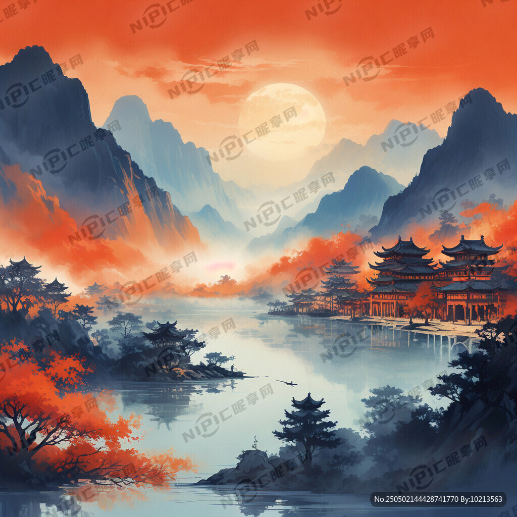 背景底色 左侧深蓝右侧桔红渐变