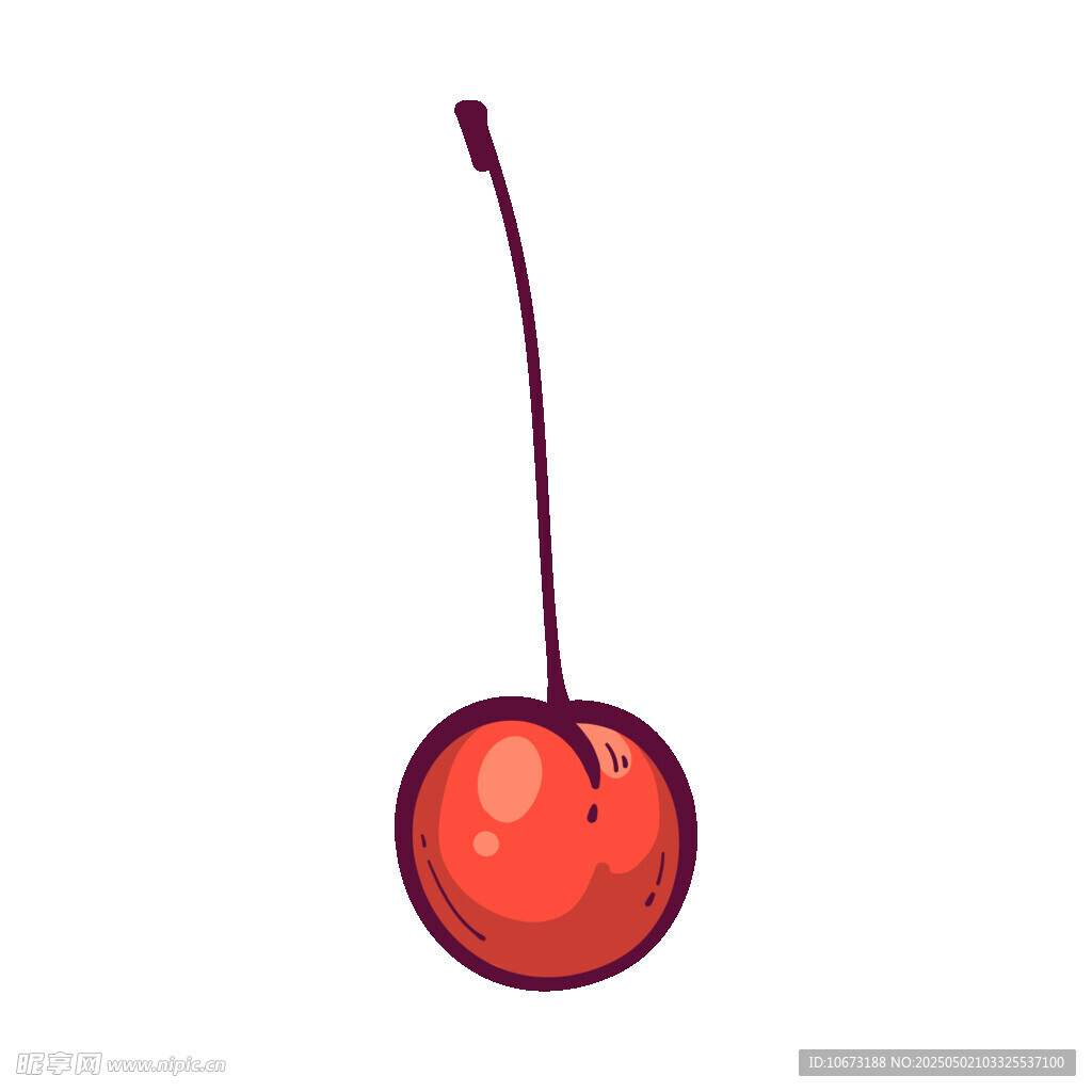 卡通樱桃插画