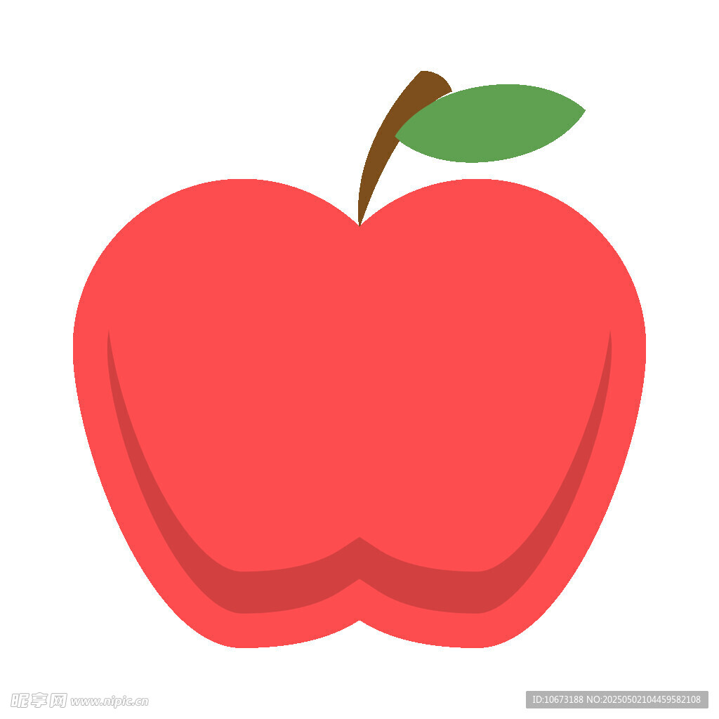 红苹果插画