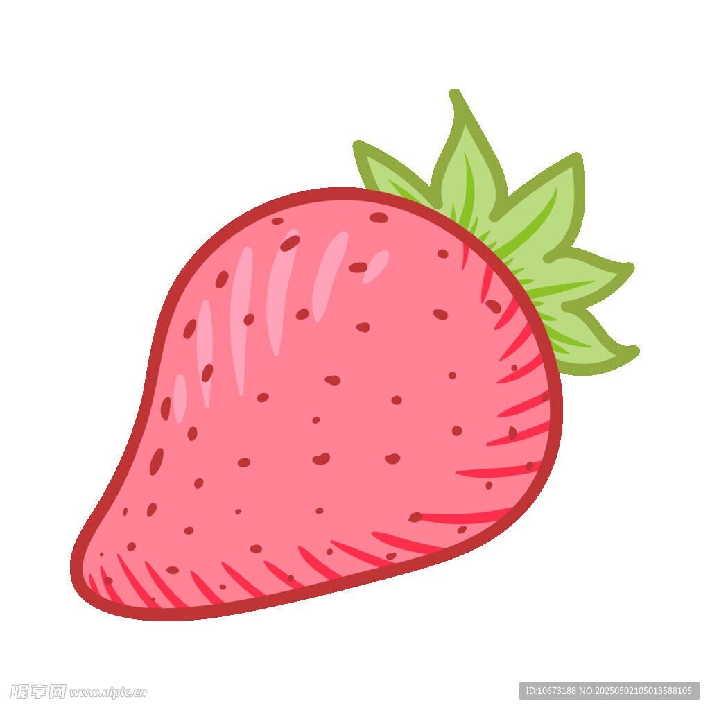 卡通草莓插画
