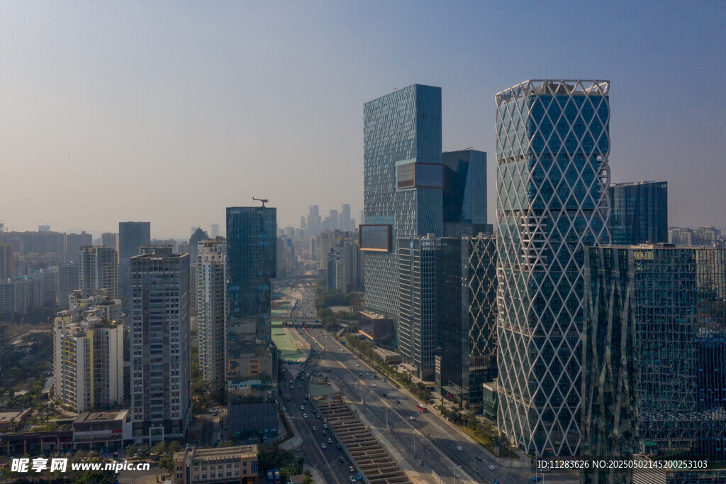 都市繁华天际线景观