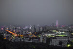 城市夜景俯瞰图