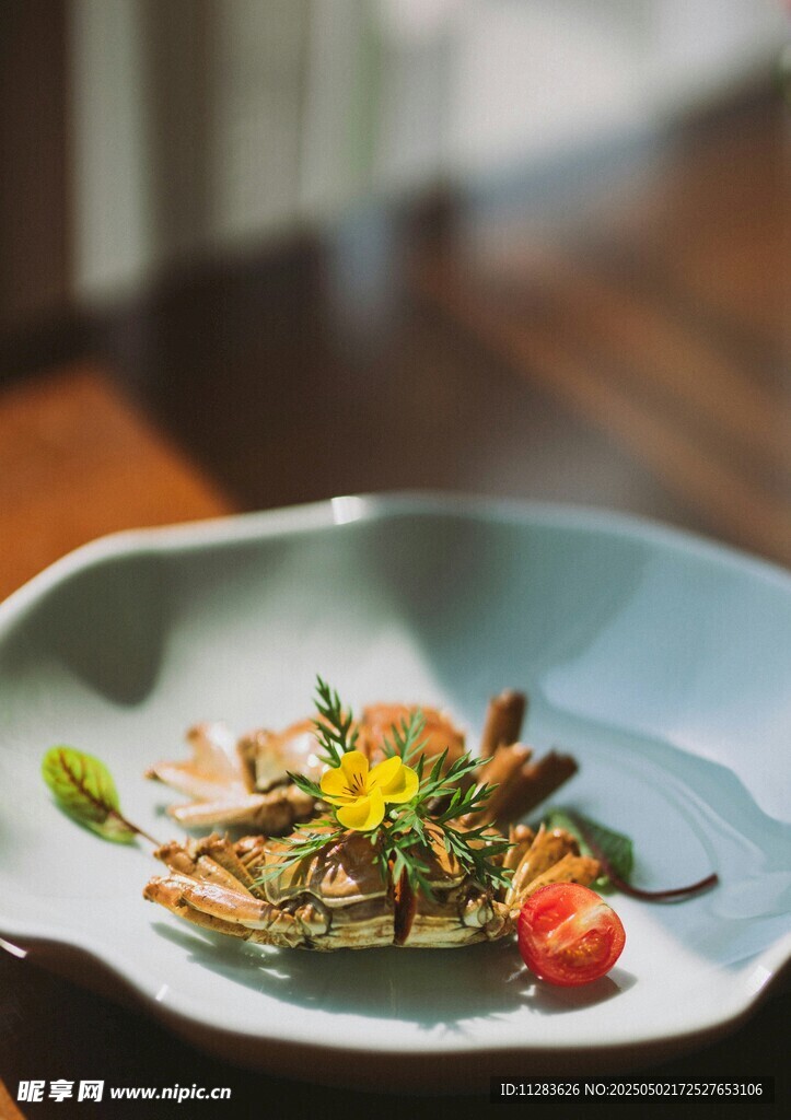 精致摆盘的美味佳肴