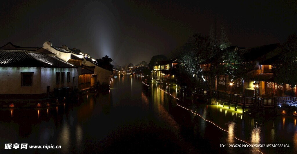 江南水乡夜景