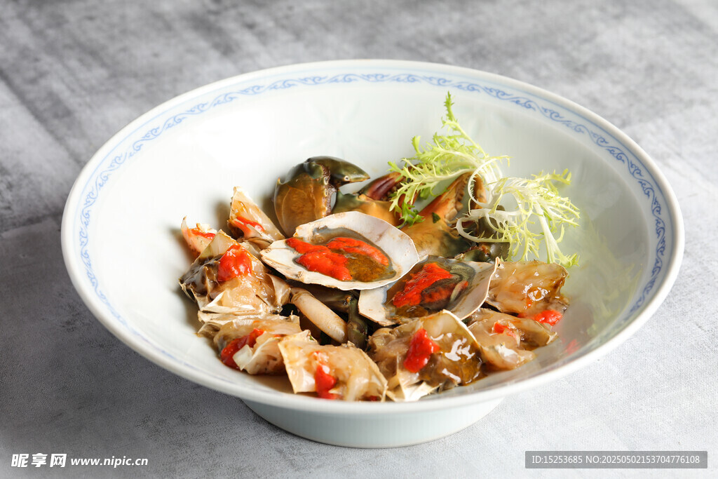 海鲜蔬菜盖饭美食特写
