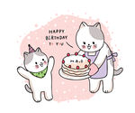 猫咪庆生欢乐时刻