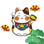 招财猫插画