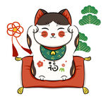 招财猫插画