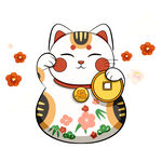 招财猫插画