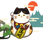 招财猫插画