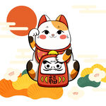 招财猫插画