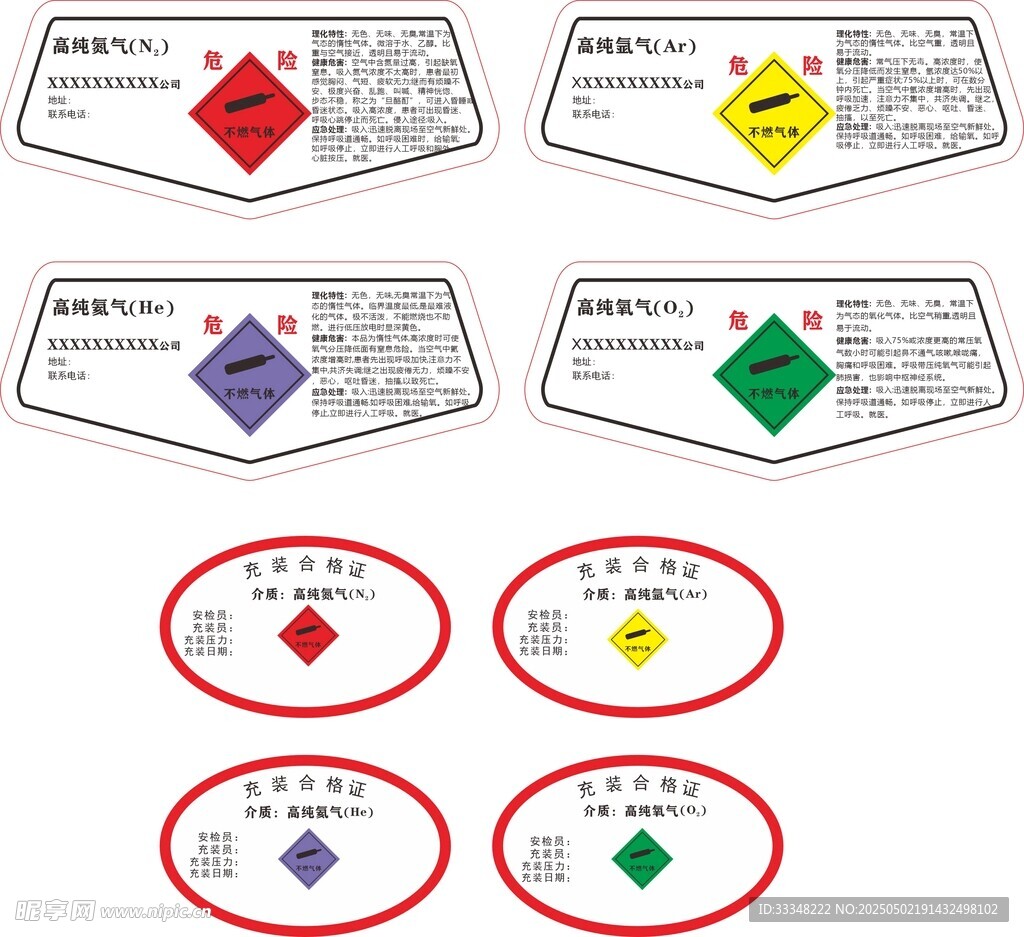 危险标志合格证