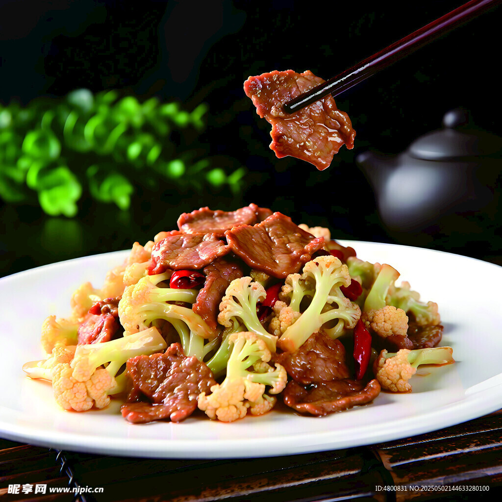菜花炒肉