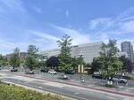城市街道旁的现代建筑景观