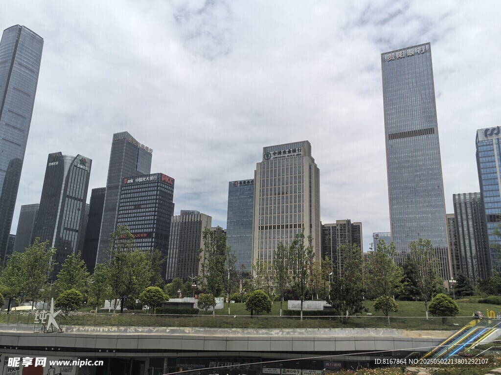 都市高楼林立景观