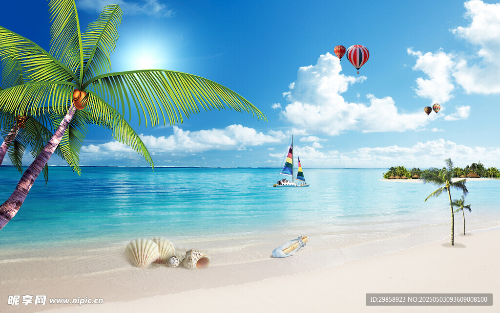夏日海滩美景