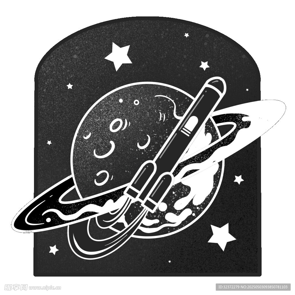 太空探索插画