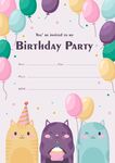 可爱猫咪生日派对邀请函