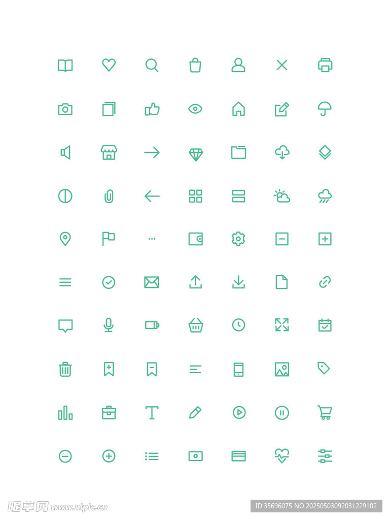 简约几何图标集合