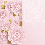 粉色花卉背景图