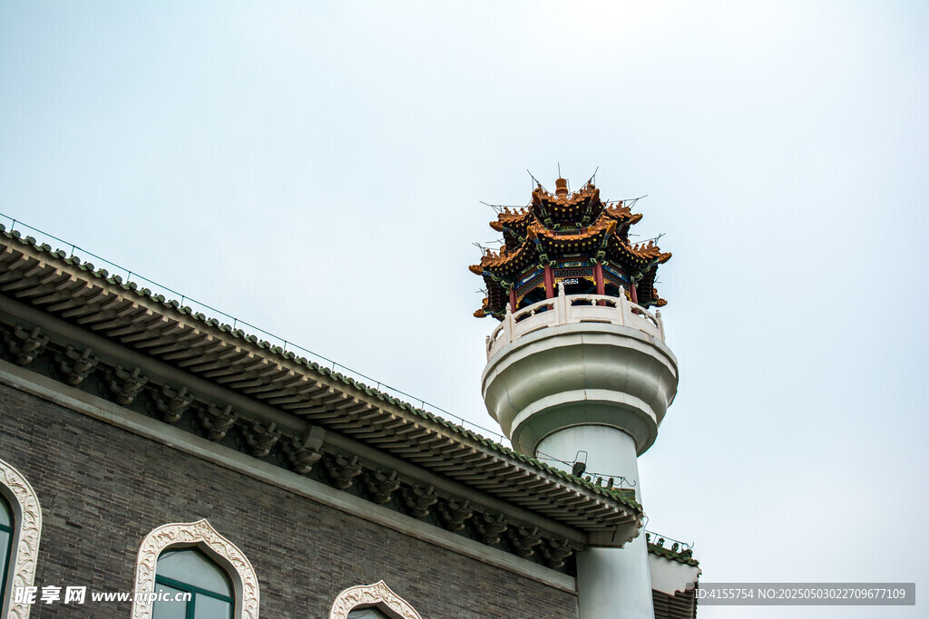 中式建筑顶部独特景观