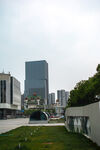 城市现代建筑与绿地景观