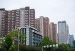 城市高楼与街边建筑景观