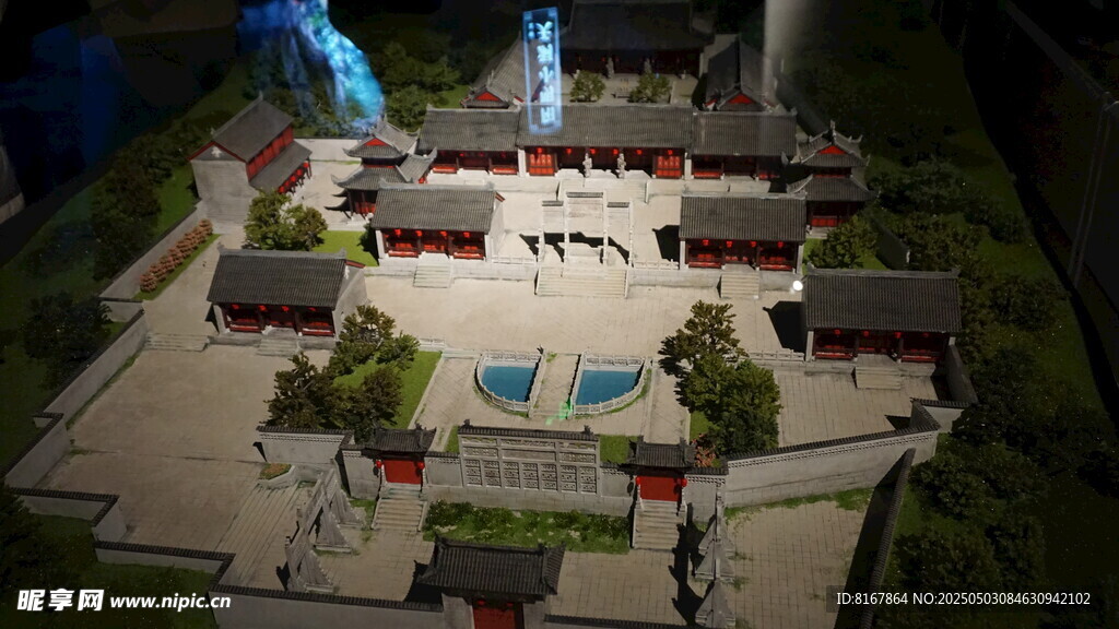 中式古建筑模型景观展示
