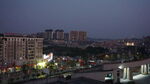 城市黄昏夜景俯瞰画面
