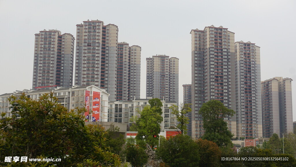 城市高楼林立景观