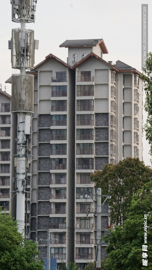 高层住宅楼景观